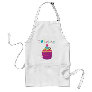 Tablier doux de petit gâteau de cuisson d'amour d
