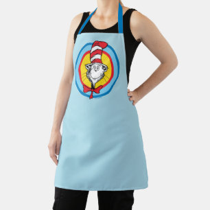 Tablier Dr. Seuss Graphisme de tête de chat dans le chap