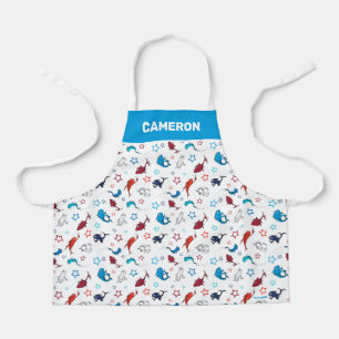 Tablier Dr. Seuss Motif d'étoiles d'un poisson deux pois