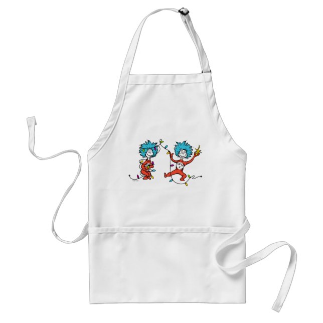 Tablier Dr Seuss | The Grinch | Chose 1 & Chose 2 Danser (Devant)