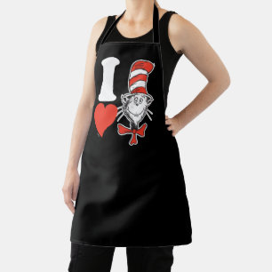 Tablier Dr. Seuss Valentine Je Coeur le chat dans le Cas