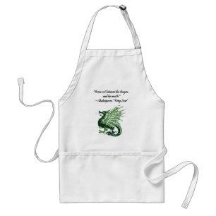 Tablier Dragon et sa colère Shakespeare King Lear Dessin