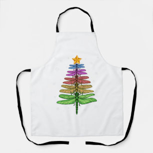 Tablier Dragonfly Christmas Tree Chemise Insect Lover Xmas