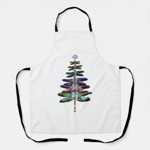 Tablier Dragonfly Christmas Tree Chemise Insect Lover Xmas