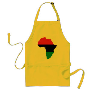 Tablier Drapeau Afrique rouge, noire et verte