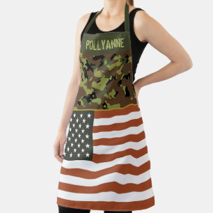 Tablier Drapeau américain - Camion vert personnalisé