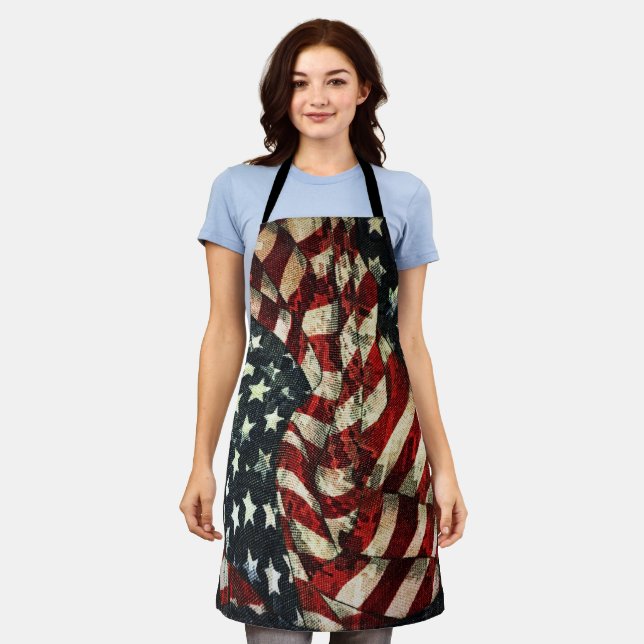 Tablier Drapeau américain-Camouflage par Shirley Taylor (Porté)
