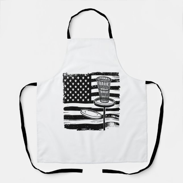Tablier Drapeau américain de Disk Golf (Recto)