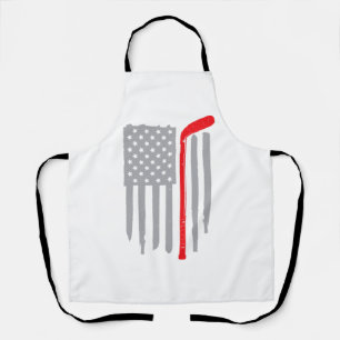 Tablier Drapeau américain de hockey