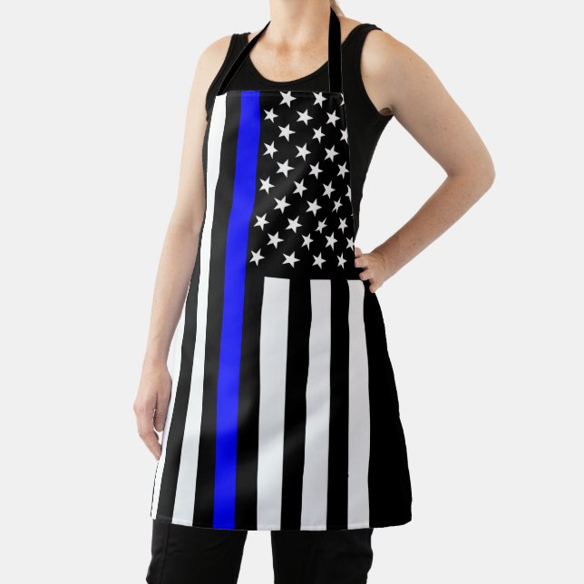 Tablier Drapeau américain de la ligne bleue mince (Insitu)