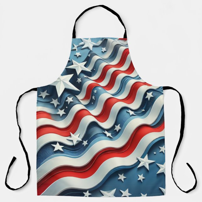 Tablier Drapeau américain patriotique (Recto)