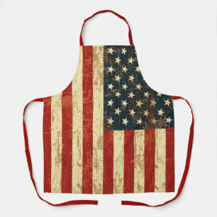 Tablier Drapeau américain Patriotique Grungy