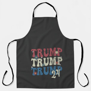 Tablier Drapeau américain patriotique Trump 2024 4 juillet