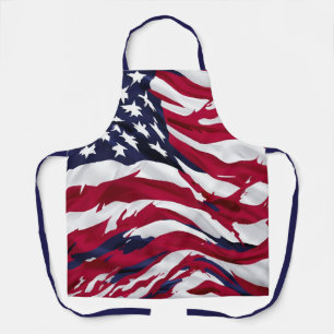 Tablier Drapeau américain personnalisé - Vibes patriotique