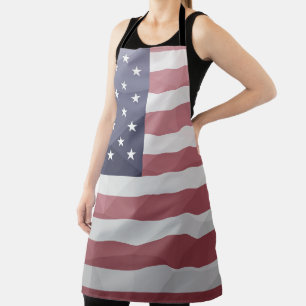 Tablier Drapeau américain Rouge Blanc Bleu Amérique Mesh g