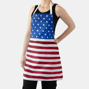 Tablier Drapeau américain Stars and Stripes par Shirley Ta