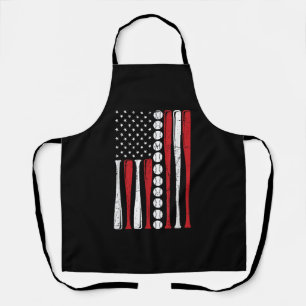 Tablier Drapeau américain vintage de baseball du 4 juillet
