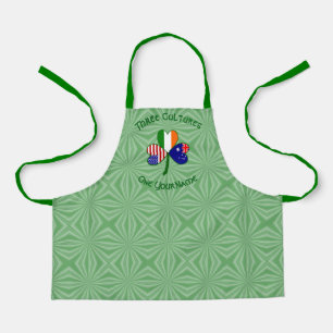 Tablier Drapeau australien irlandais Shamrock américain Pe