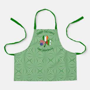 Tablier Drapeau bulgare irlandais américain Shamrock Perso