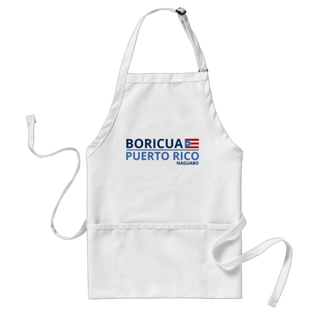 Tablier Drapeau Customisé des villes de Porto Rico Boricua (Devant)
