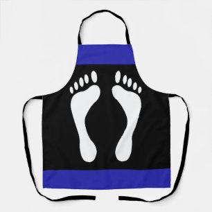 Tablier Drapeau de fierté de pied (empreinte de pied)