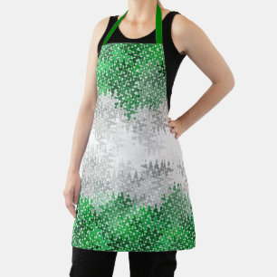 Tablier Drapeau de fierté grisromantique abstrait ondulé t