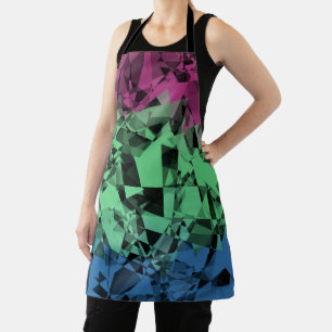 Tablier Drapeau de Fierté Polysexuel Groovy Éclectique Rét