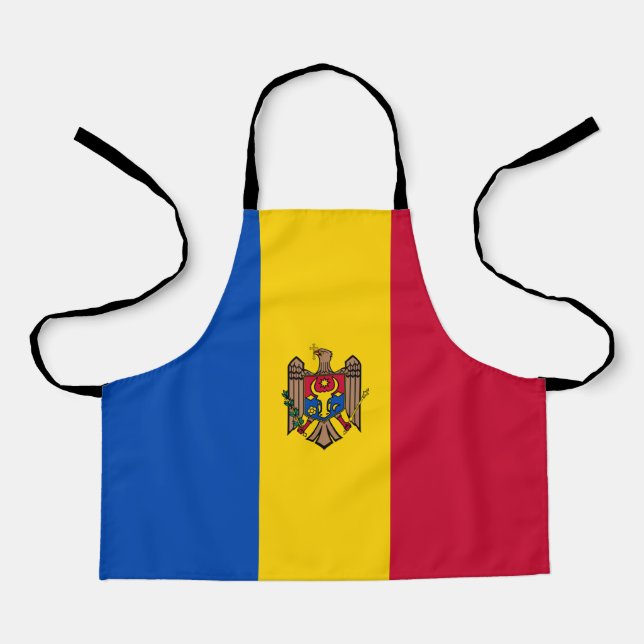 Tablier Drapeau de la Moldavie (Recto)