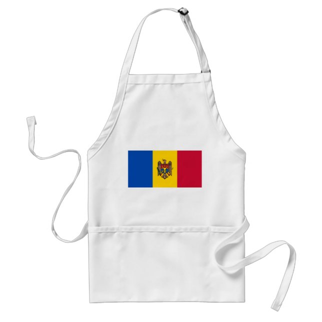 Tablier Drapeau de la Moldavie (Devant)