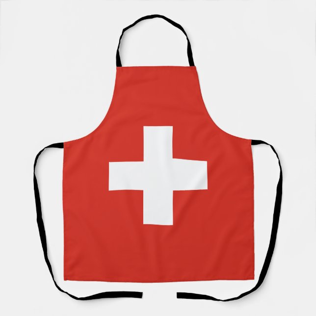 Tablier Drapeau de la Suisse (Recto)