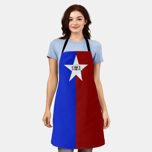 Tablier Drapeau de la ville de San Antonio Apron (Porté)