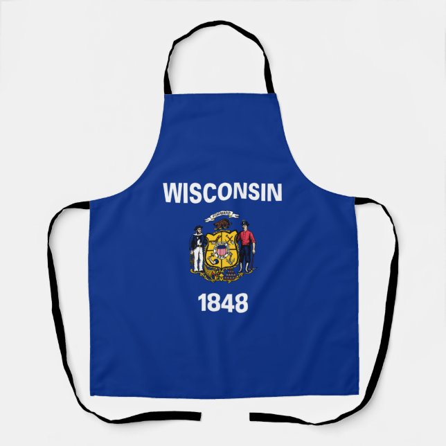 Tablier Drapeau de l'État du Wisconsin (Recto)