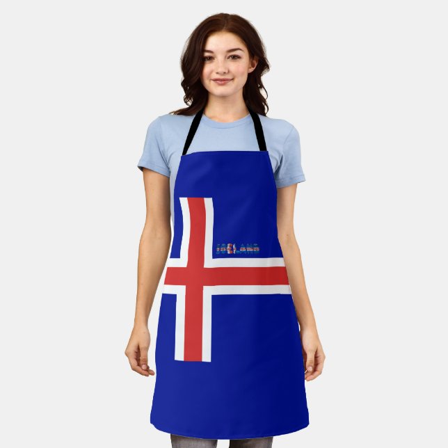 Tablier Drapeau de l'Islande (Porté)