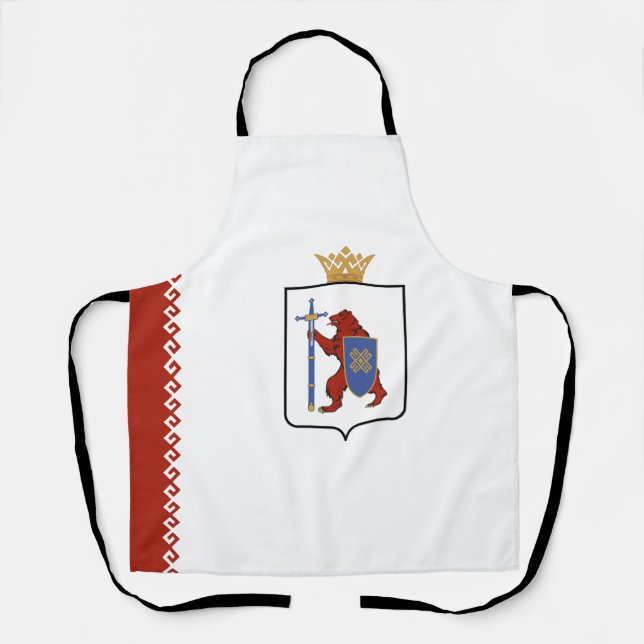 Tablier Drapeau de Mari El (Recto)