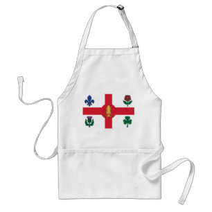 Tablier Drapeau de Montréal, Québec Adulte Apron