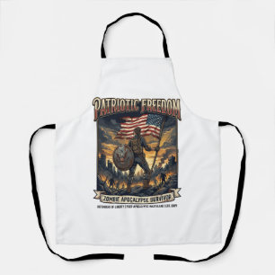 Tablier Drapeau de rouille patriotique Survivant Apocalyps