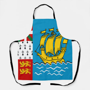 Tablier Drapeau de Saint-Pierre-et-Miquelon