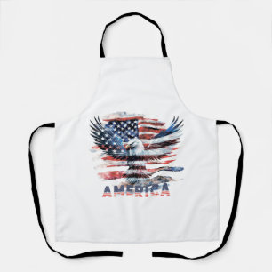 Tablier Drapeau des États-Unis. Amérique