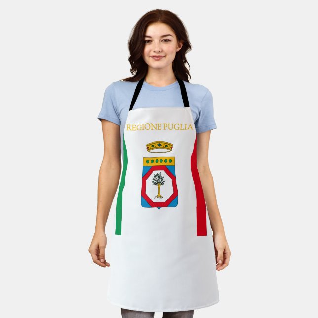 Tablier Drapeau des Pouilles (Italie) (Porté)