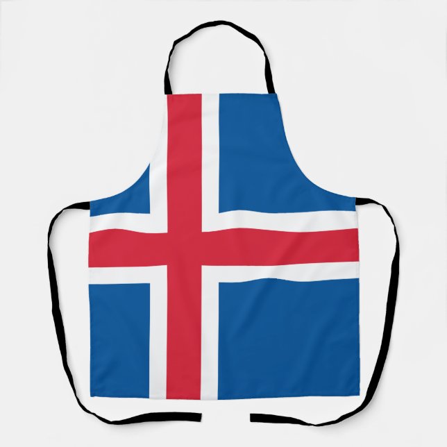 Tablier Drapeau d'Islande (Recto)