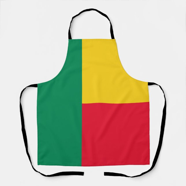 Tablier Drapeau du Bénin patriotique (Recto)