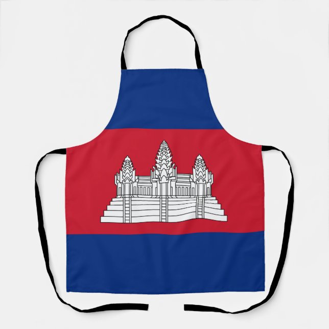 Tablier drapeau du Cambodge (Recto)