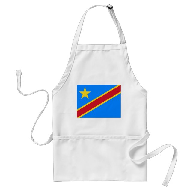 Tablier Drapeau du Congo Kinshasa (Devant)