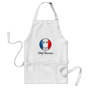 Tablier Drapeau français souriant