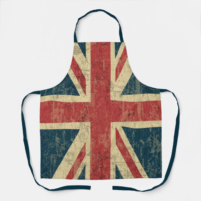 Tablier Drapeau Grungy Union Jack de Grande-Bretagne (Recto)