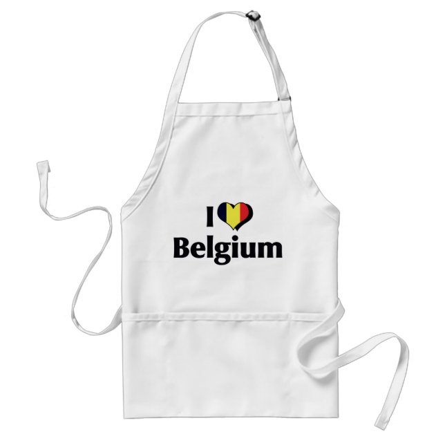 Tablier Drapeau I Love Belgium (Devant)