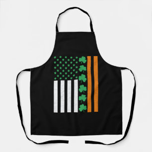 Tablier Drapeau irlandais américain St Pattys St patrick P