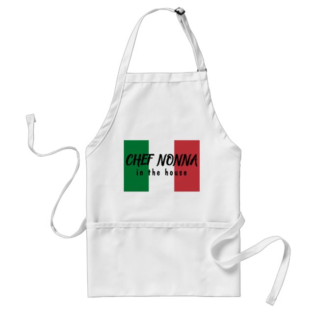 Tablier Drapeau italien Chef Nonna (Devant)