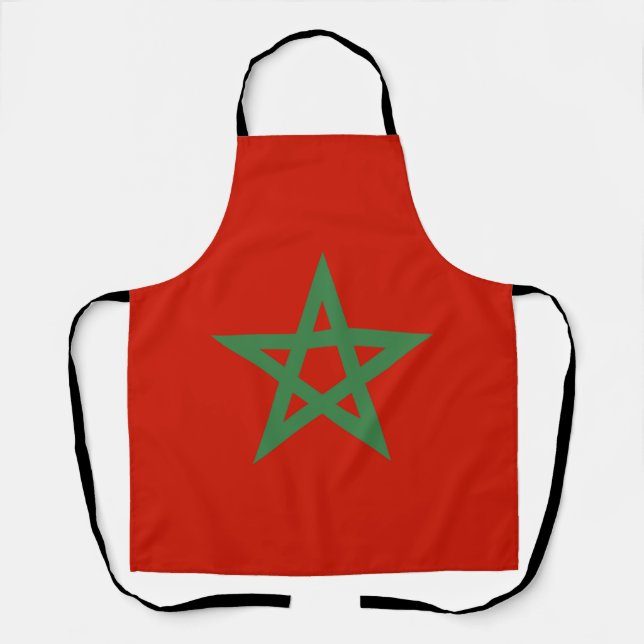 Tablier drapeau marocain (Recto)