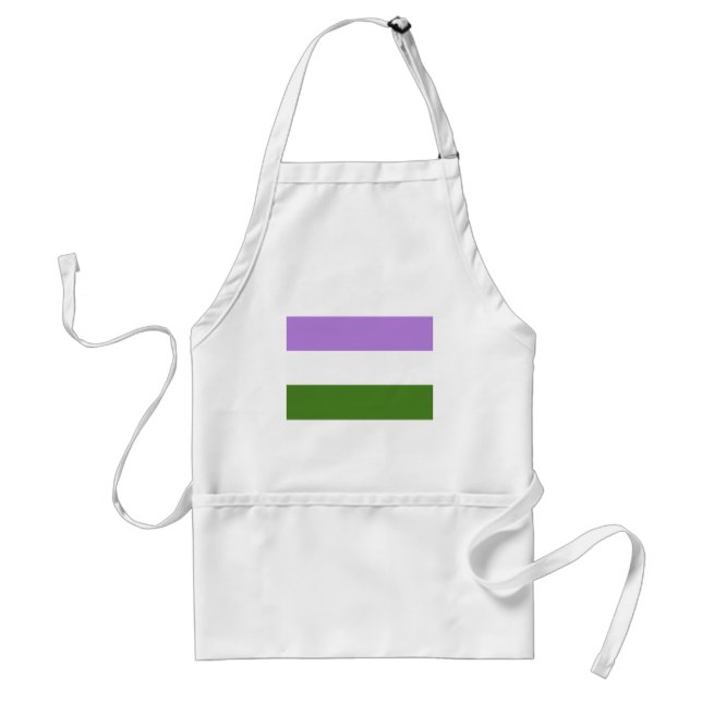 TABLIER DRAPEAU OFFICIEL GENDERQUEER FIDE (Devant)